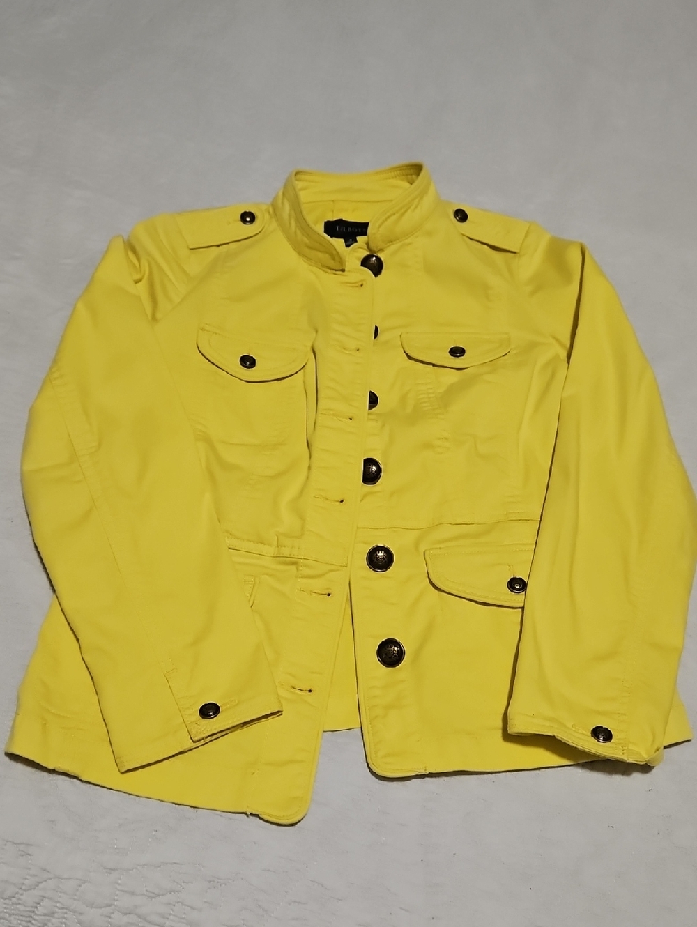 Talbots Yellow Military-Style Jacket
